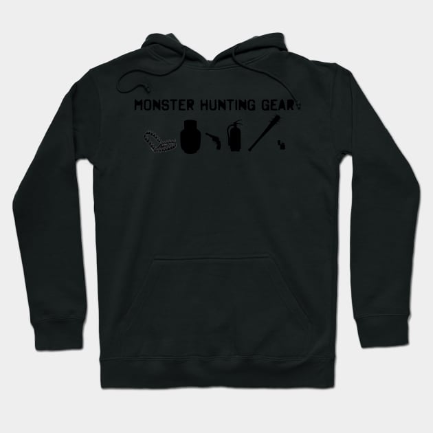 Monster Hunting Gear - Stranger Things Hoodie by tziggles